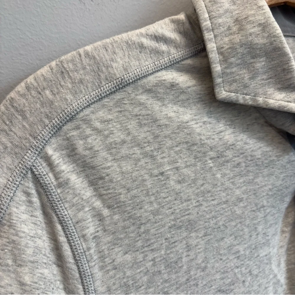 Lululemon Performance Polo Shirt Mens Small Short Sleeve Light Gray - Picture 2 of 8